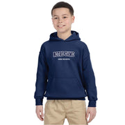 NOTRE DAME SPIRITWEAR - TWILL - GILDAN HEAVY BLEND COTTON HOODIE - YOUTH