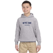 NOTRE DAME SPIRITWEAR - TWILL - GILDAN HEAVY BLEND COTTON HOODIE - YOUTH