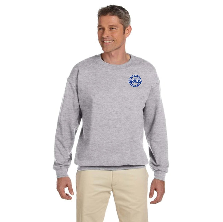 NAVAN GRADS HOCKEY - LEFT CHEST CIRCLE EMBROIDERY - GILDAN HEAVY BLEND FLEECE CREWNECK - ADULT)