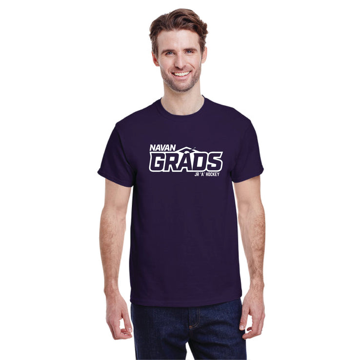 NAVAN GRADS HOCKEY - GRADS PRINT - GILDAN HEAVY COTTON TEE - ADULT