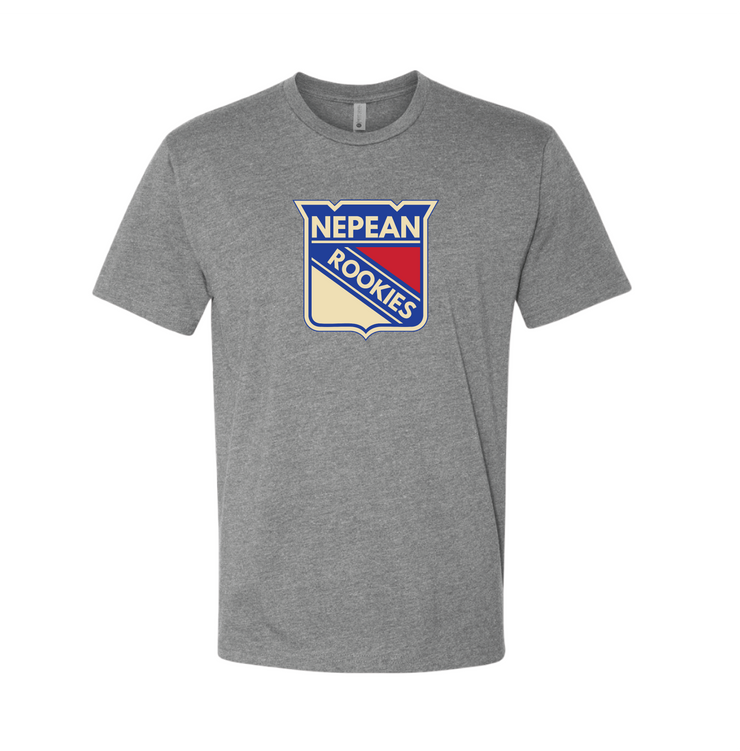 NEPEAN ROOKIES - ROOKIES LOGO - NEXT LEVEL CVC T-SHIRT - ADULT