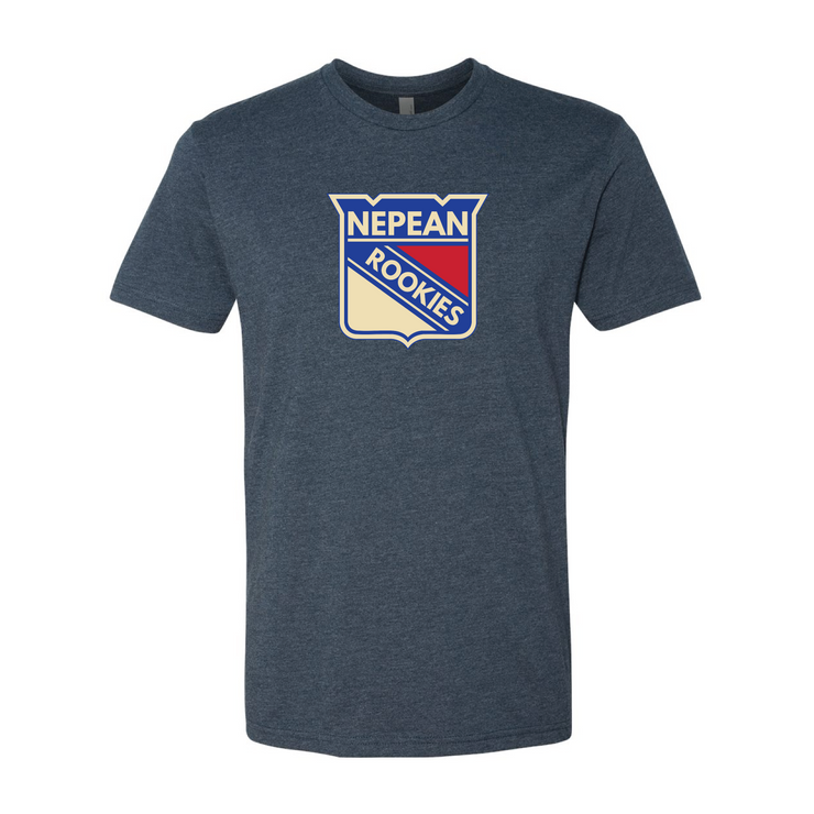 NEPEAN ROOKIES - ROOKIES LOGO - NEXT LEVEL CVC T-SHIRT - ADULT