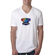 STEPHEN LEACOCK STAFFWEAR - BELONGING - NEXT LEVEL V NECK T SHIRT - MENS