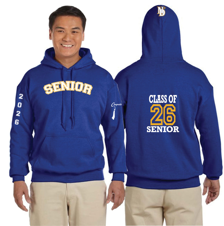NOTRE DAME GRADWEAR 2026 - GILDAN COTTON HOODIE - ADULT