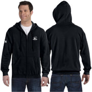 NOTRE DAME SCIENCE - LEFT CHEST PRINT - GILDAN COTTON ZIP HOODIE - ADULT