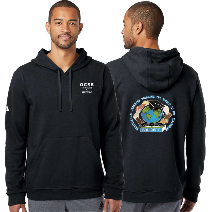 OCSB ESL DEPARTMENT - OCSB - ADIDAS COTTON HOODIE - ADULT