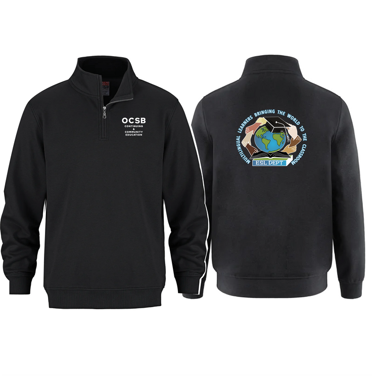 OCSB ESL DEPARTMENT - OCSB - FLUX 1/4 ZIP SWEATSHIRT - ADULT