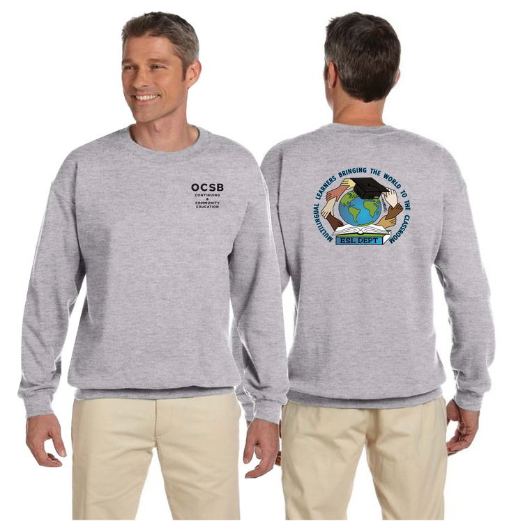 OCSB ESL DEPARTMENT - OCSB - GILDAN COTTON SWEATSHIRT - ADULT