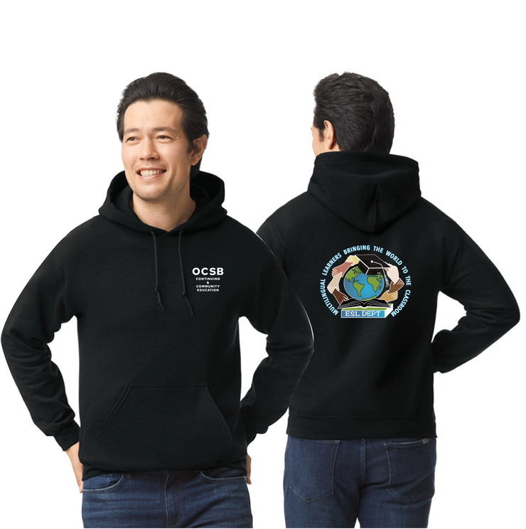 OCSB ESL DEPARTMENT - OCSB - GILDAN COTTON HOODIE - ADULT