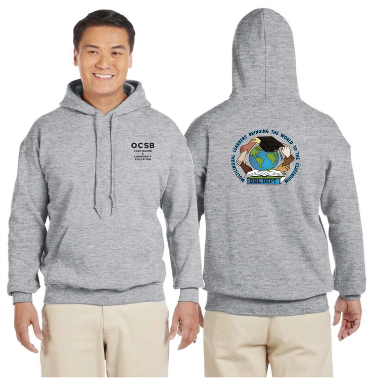 OCSB ESL DEPARTMENT - OCSB - GILDAN COTTON HOODIE - ADULT