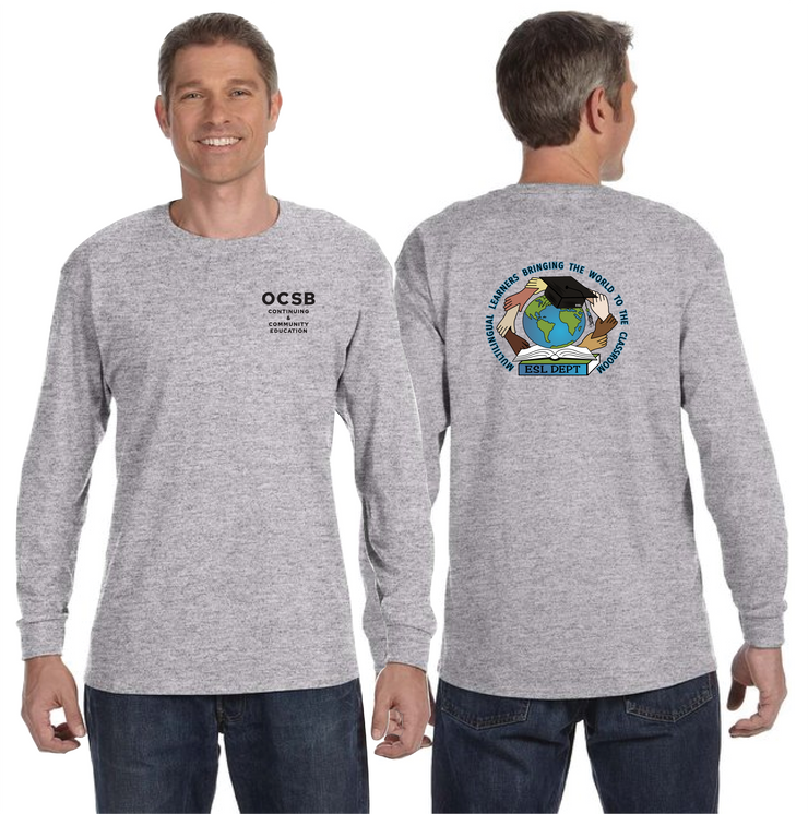 OCSB ESL DEPARTMENT - OCSB - GILDAN COTTON LONGSLEEVE - ADULT