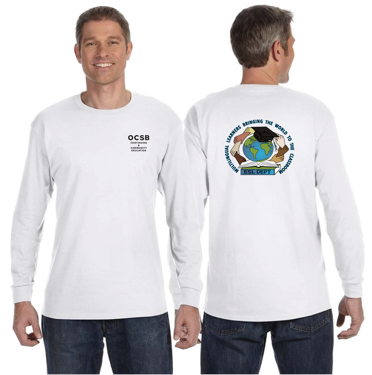 OCSB ESL DEPARTMENT - OCSB - GILDAN COTTON LONGSLEEVE - ADULT