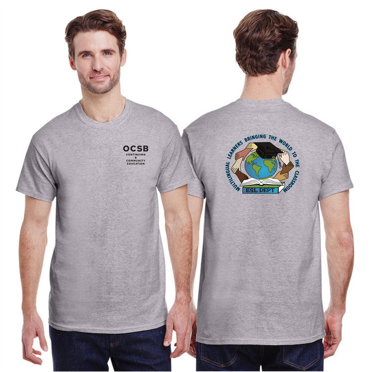 OCSB ESL DEPARTMENT - OCSB - GILDAN COTTON TEE - ADULT