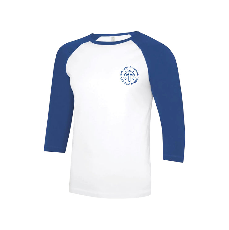 OUR LADY OF FATIMA SPIRITWEAR - ADULT - ATC EUROSPUN BASEBALL TEE