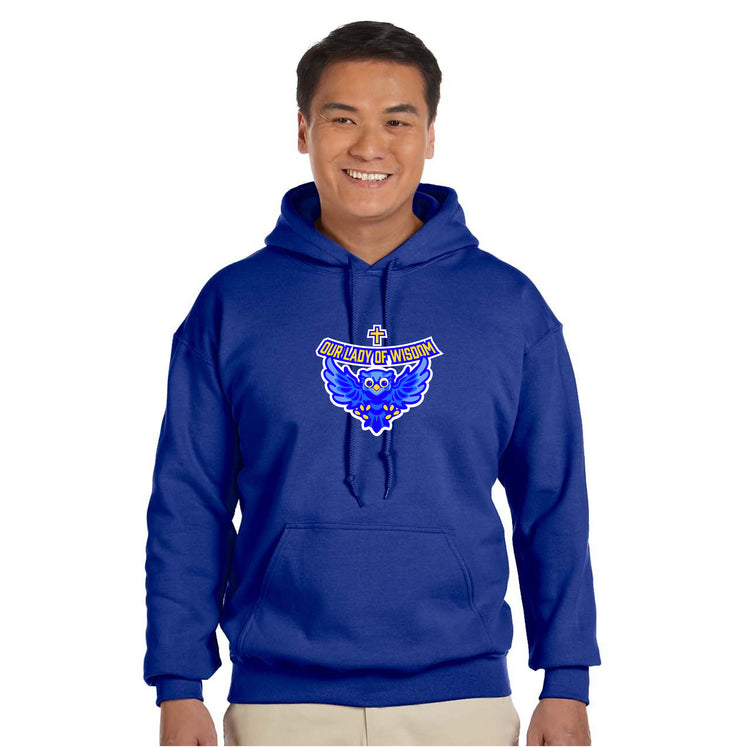 OUR LADY OF WISDOM SPIRITWEAR - GILDAN COTTON HOODIE - ADULT