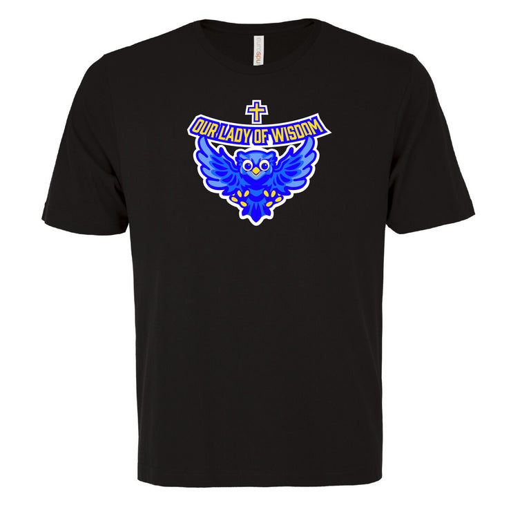 OUR LADY OF WISDOM STAFFWEAR - ATC RINGSPUN TEE - ADULT