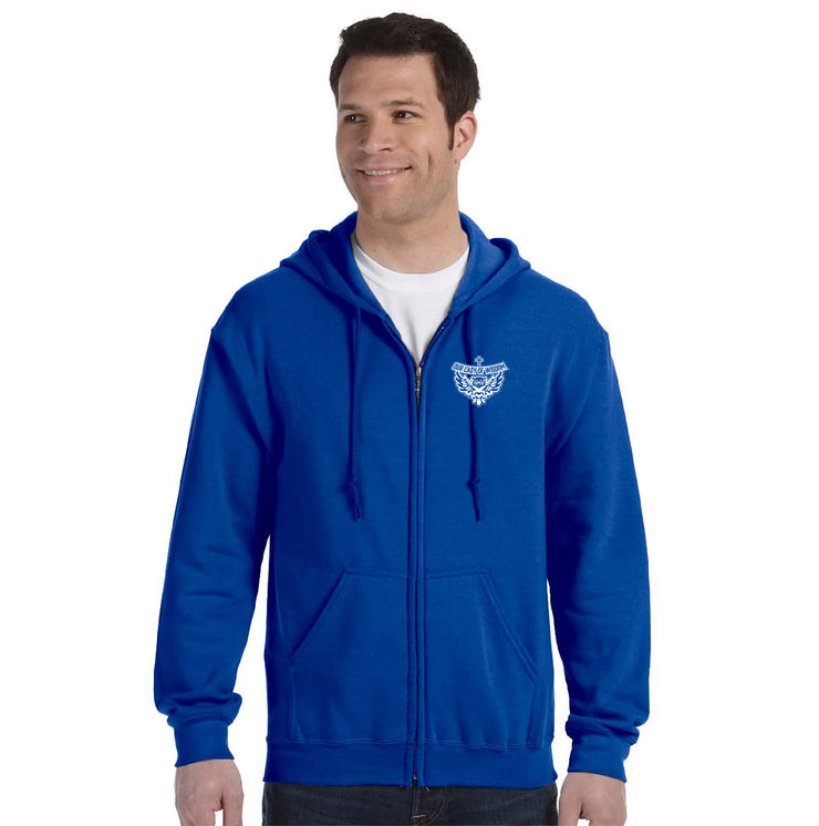 OUR LADY OF WISDOM SPIRITWEAR - GILDAN COTTON ZIPPED HOODIE - ADULT