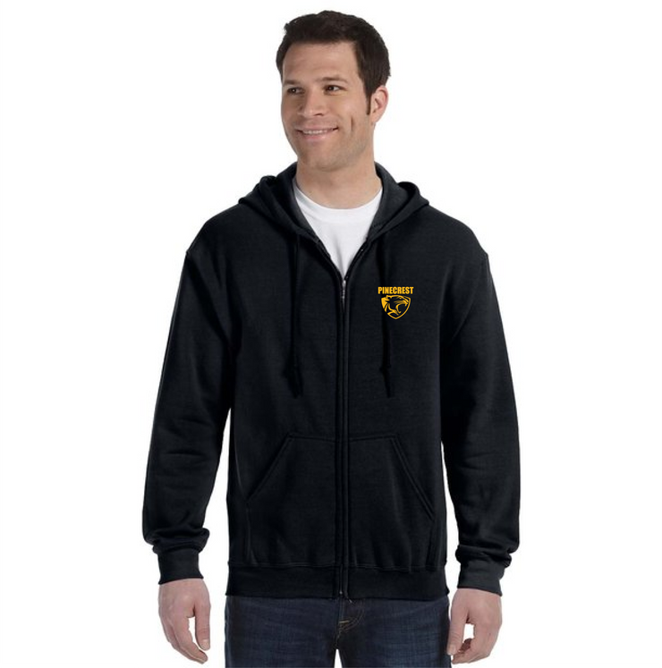 PINECREST SPIRITWEAR - GILDAN HEAVY BLEND ZIPPED HOODIE - ADULT