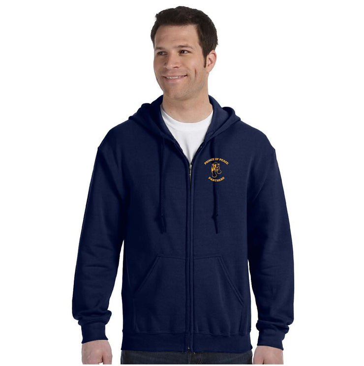 PRINCE OF PEACE SPIRITWEAR - GILDAN HEAVY BLEND ZIPPED HOODIE - ADULT