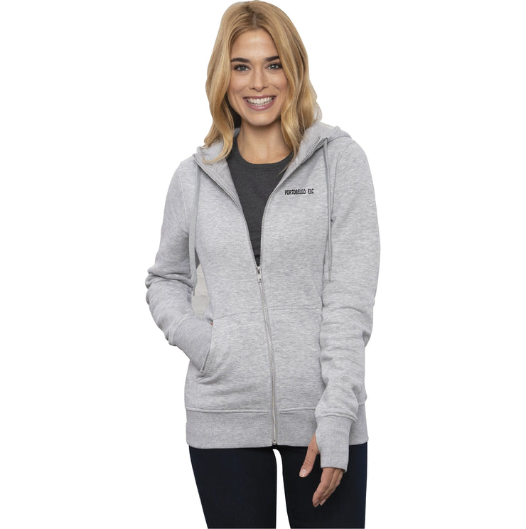 PORTOBELLO ELC STAFFWEAR - ATC CORE FULL ZIPPED HOODIE - LADIES