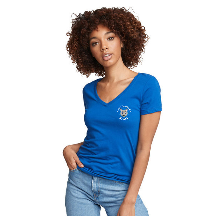 RHPS STAFFWEAR - NEXT LEVEL V NECK TEE - LADIES