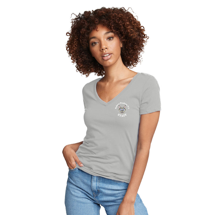 RHPS STAFFWEAR - NEXT LEVEL V NECK TEE - LADIES