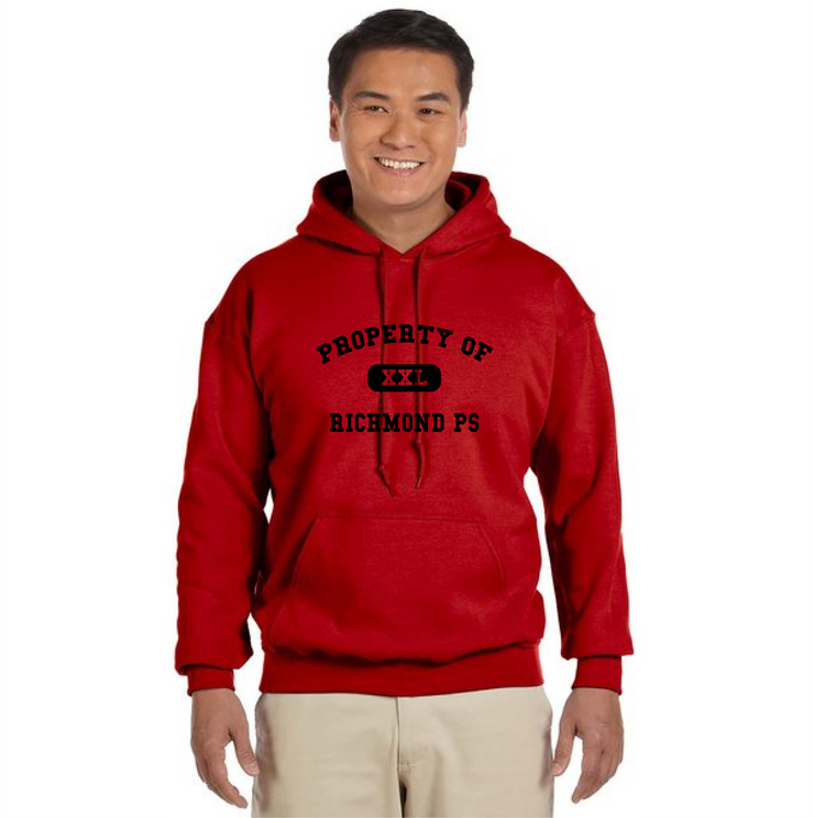 RICHMOND SPIRITWEAR - PROPERTY OF - GILDAN HEAVY BLEND HOODIE - ADULT