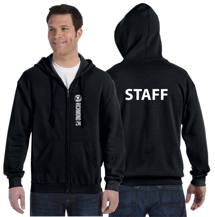 RICHMOND STAFFWEAR - LEFT CHEST - GILDAN HEAVY BLEND COTTON ZIPPED HOODIE - ADULT