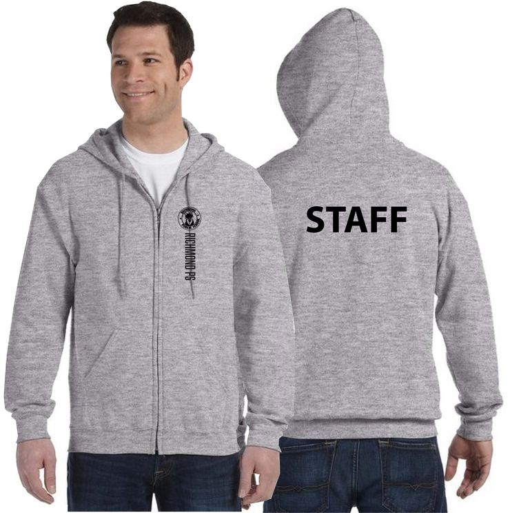 RICHMOND STAFFWEAR - LEFT CHEST - GILDAN HEAVY BLEND COTTON ZIPPED HOODIE - ADULT