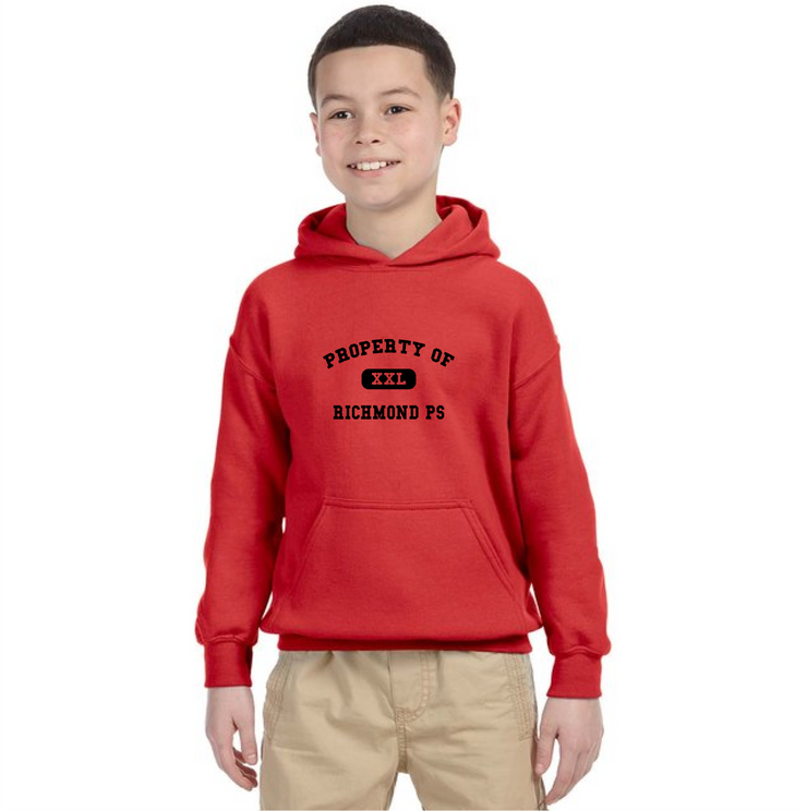 RICHMOND SPIRITWEAR - PROPERTY OF - GILDAN HEAVY BLEND COTTON HOODIE - YOUTH