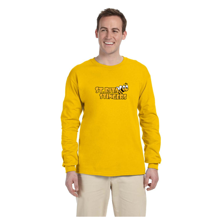 ST. RITA SCHOOL SPIRITWEAR - RITA - GILDAN COTTON LONGSLEEVE  - ADULT