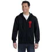 ROLAND MICHENER PUBLIC SCHOOL - VERTICAL LOGO - GILDAN HEAVY BLEND ZIPPED HOODIE - ADULT