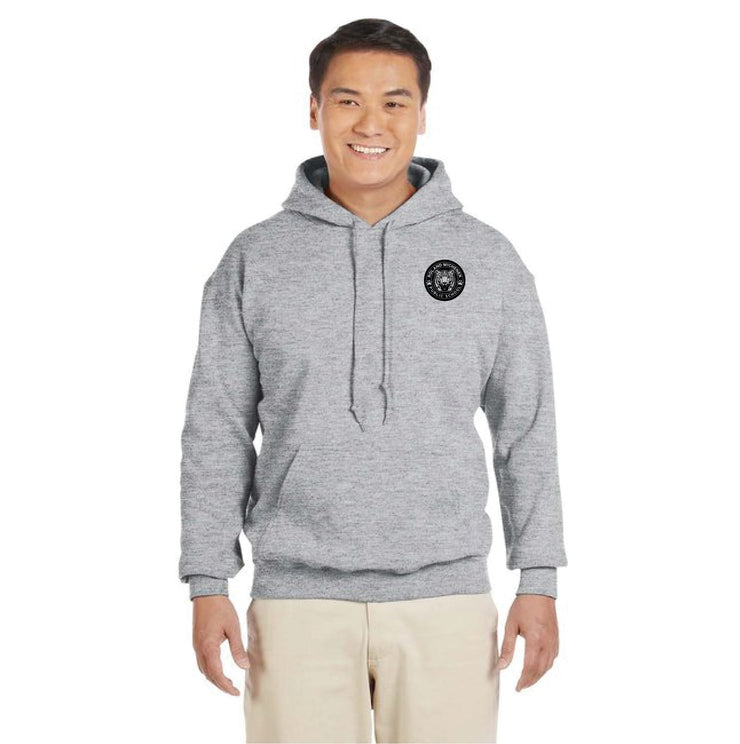 ROLAND MICHENER PUBLIC SCHOOL - ONE COLOUR LEFT CHEST - GILDAN COTTON HOODIE - ADULT
