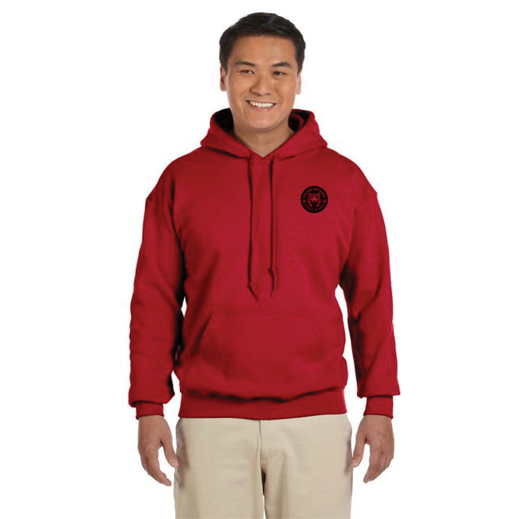 ROLAND MICHENER PUBLIC SCHOOL - ONE COLOUR LEFT CHEST - GILDAN COTTON HOODIE - ADULT