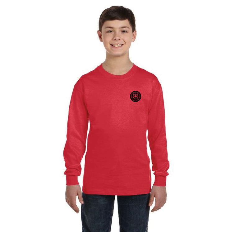 ROLAND MICHENER PUBLIC SCHOOL - ONE COLOUR LEFT CHEST - GILDAN COTTON LONGSLEEVE - YOUTH