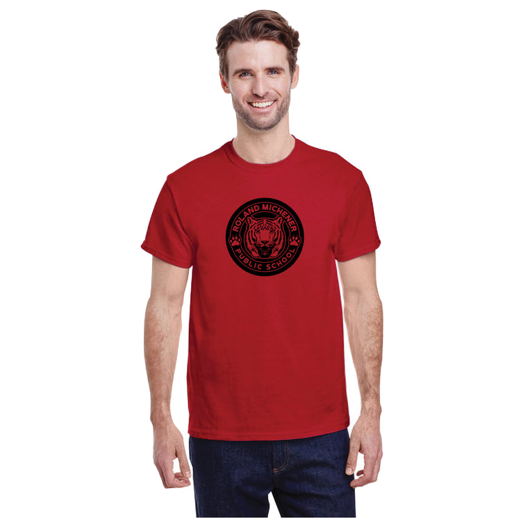 ROLAND MICHENER PUBLIC SCHOOL - ONE COLOUR FULL FRONT - GILDAN COTTON TEE - ADULT