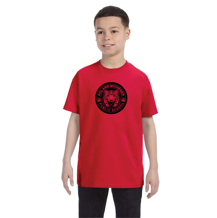 ROLAND MICHENER PUBLIC SCHOOL - ONE COLOUR FULL FRONT - GILDAN COTTON TEE - YOUTH