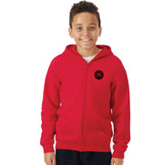 ROLAND MICHENER PUBLIC SCHOOL - ONE COLOUR LEFT CHEST - GILDAN ZIPPED HOODIE - YOUTH