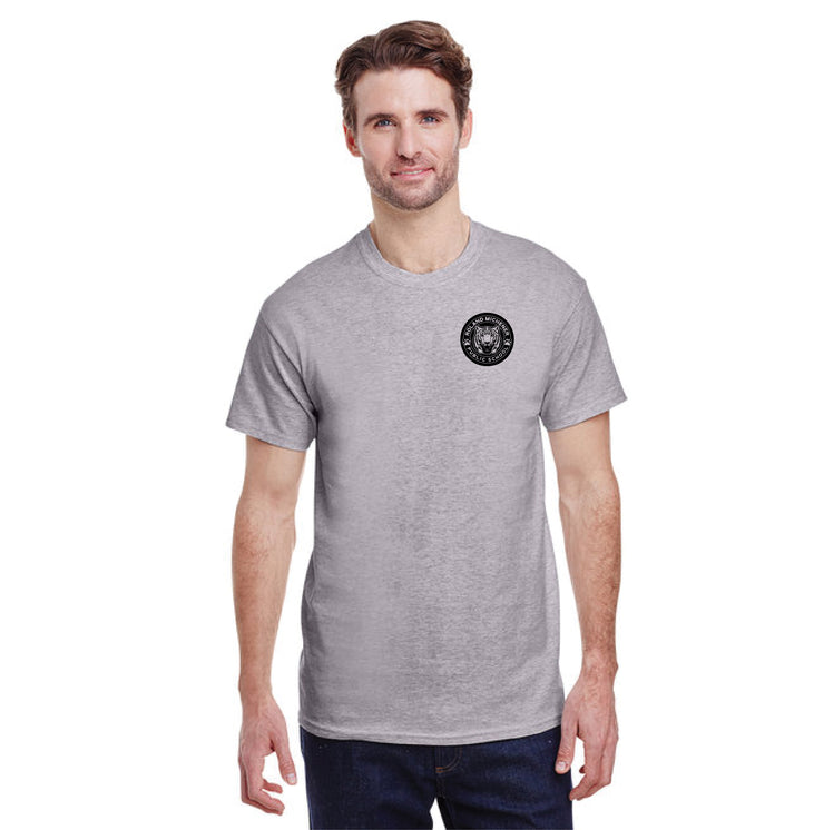 ROLAND MICHENER PUBLIC SCHOOL - ONE COLOUR LEFT CHEST - GILDAN COTTON TEE - ADULT