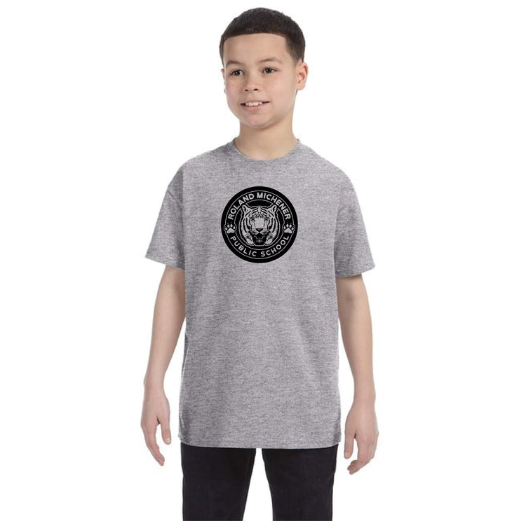ROLAND MICHENER PUBLIC SCHOOL - ONE COLOUR FULL FRONT - GILDAN COTTON TEE - YOUTH