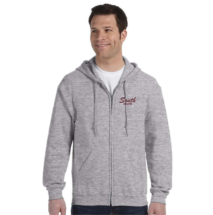 SOUTH CARLETON SPIRITWEAR - GILDAN ZIPPED COTTON HOODIE - ADULT