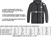 NAVAN GRADS HOCKEY - NAVAN LEFT CHEST EMBROIDERY - CADET QUARTER ZIP SWEATSHIRT - ADULT