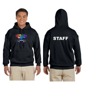 STEPHEN LEACOCK STAFFWEAR - BELONGING STAFF BACK - GILDAN HEAVY BLEND HOODIE - ADULT