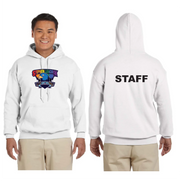 STEPHEN LEACOCK STAFFWEAR - BELONGING STAFF BACK - GILDAN HEAVY BLEND HOODIE - ADULT