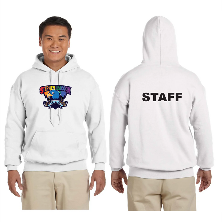 STEPHEN LEACOCK STAFFWEAR - BELONGING STAFF BACK - GILDAN HEAVY BLEND HOODIE - ADULT