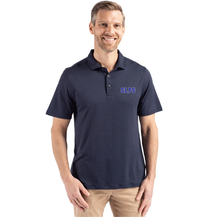 STEPHEN LEACOCK STAFFWEAR - SLPS EMB - CUTTER & BUCK COASTLINE EPIC COMFORT ECO RECYCLED POLO - MENS