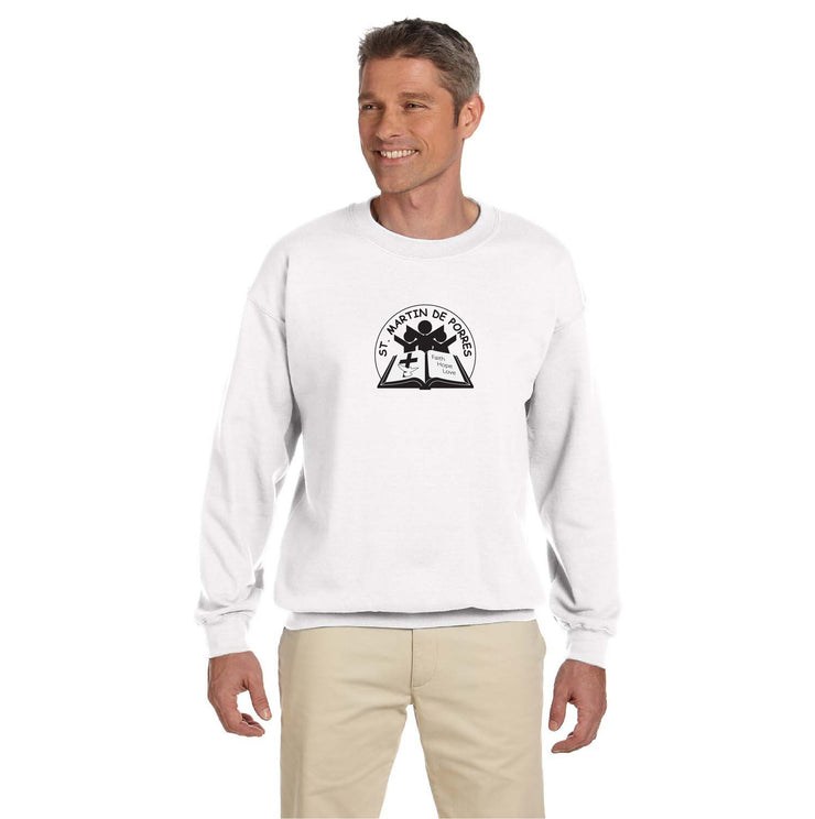 ST. MARTIN DE PORRES SPIRITWEAR - CIRCLE LOGO - GILDAN COTTON SWEATSHIRT - ADULT