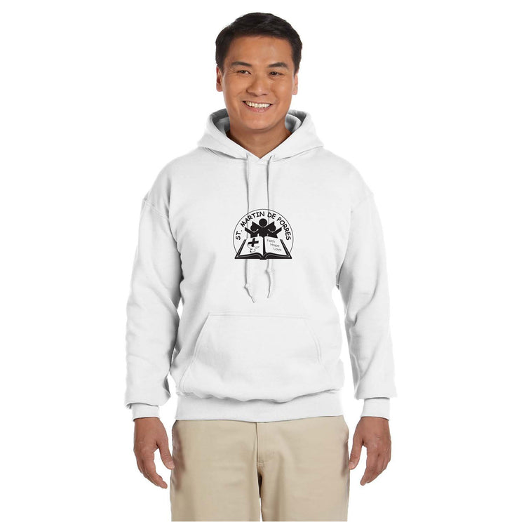 ST. MARTIN DE PORRES SPIRITWEAR - CIRCLE LOGO - GILDAN COTTON HOODIE - ADULT