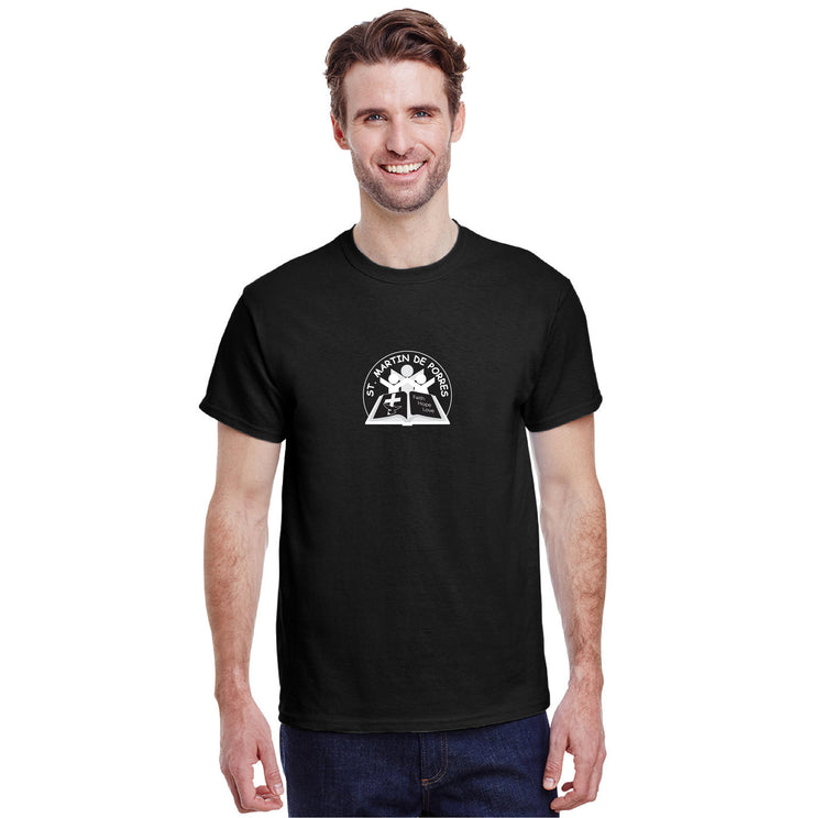 ST. MARTIN DE PORRES SPIRITWEAR - CIRCLE LOGO - GILDAN COTTON TEE - ADULT