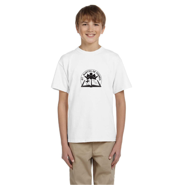 ST. MARTIN DE PORRES SPIRITWEAR - CIRCLE LOGO - GILDAN COTTON TEE - YOUTH